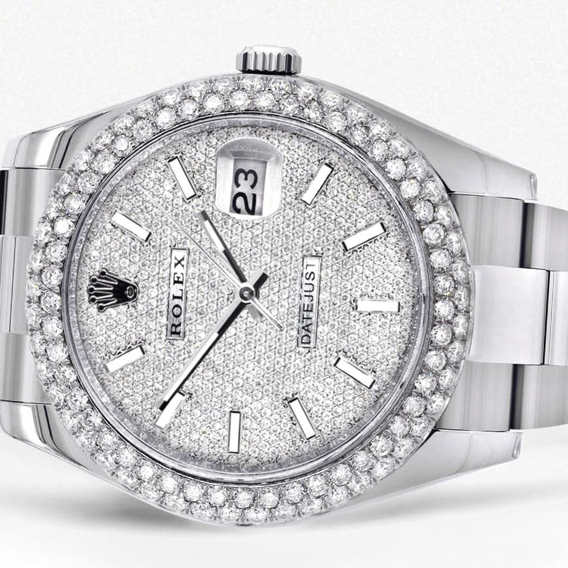 Rolex Datejust II Watch | 41 MM | Diamond Dial | Two Row | Oyster Band