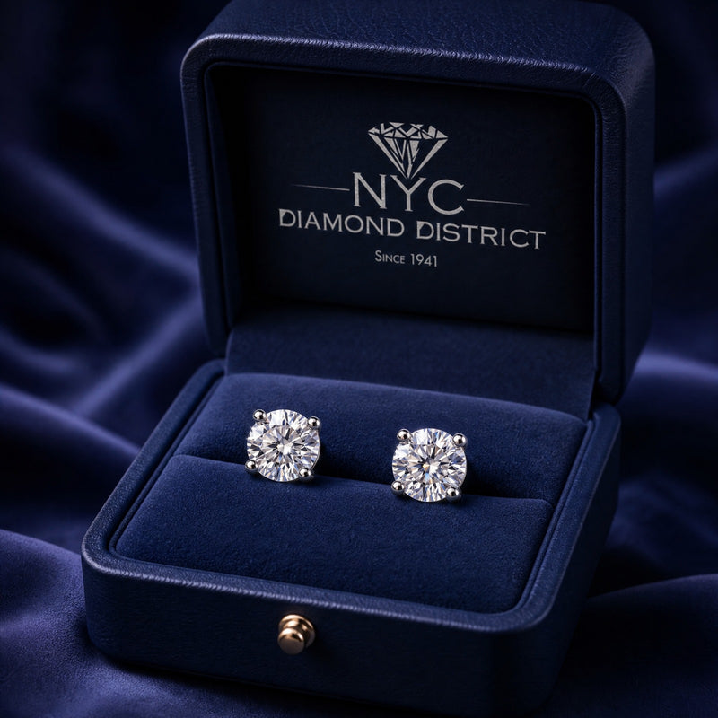 Exclusive 2 ct Diamond Stud Earrings - Creme de la Creme