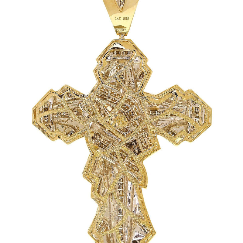 Diamond Cross Pendant| 2.04 Carats| 26.87 Grams
