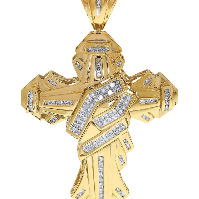 Diamond Cross Pendant| 2.04 Carats| 26.87 Grams