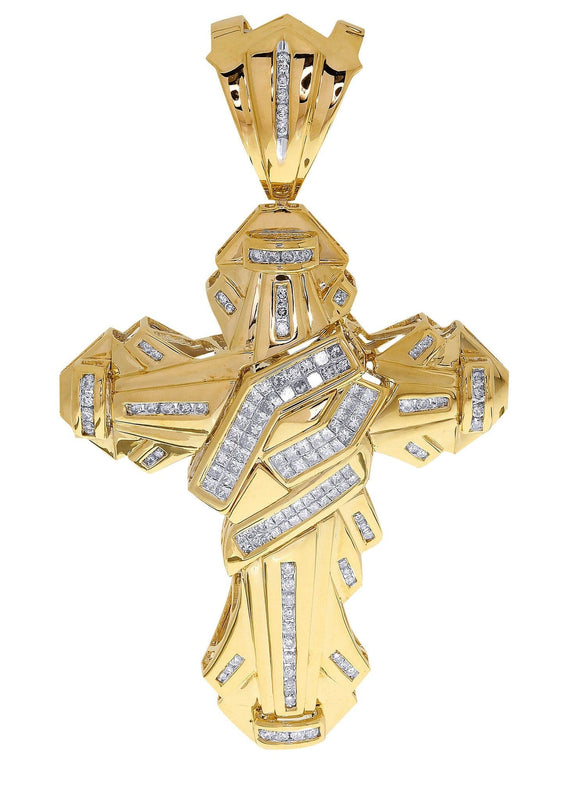 Diamond Cross Pendant| 2.04 Carats| 26.87 Grams