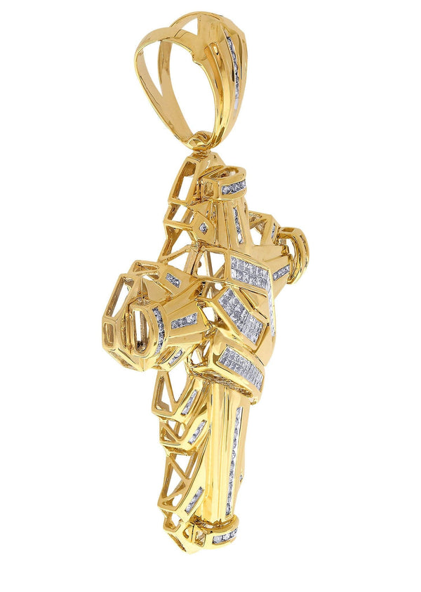 Diamond Cross Pendant| 2.04 Carats| 26.87 Grams