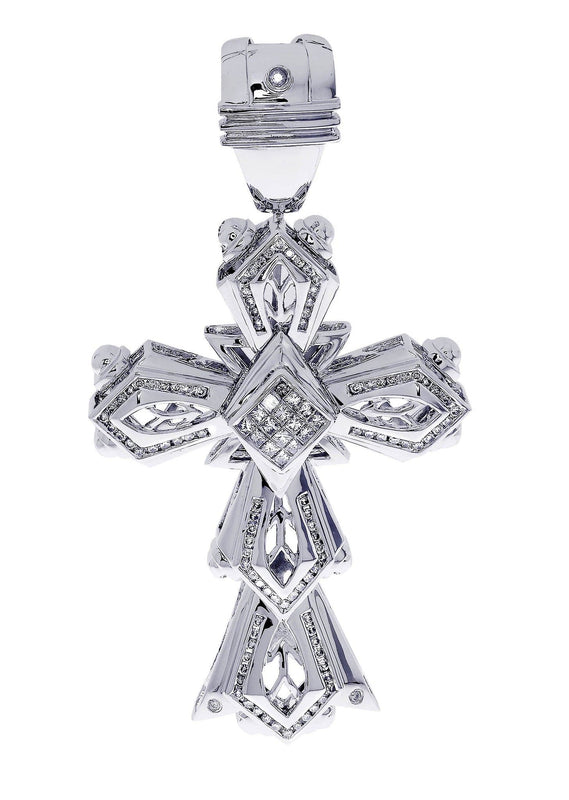 Diamond Cross Pendant| 1.78 Carats| 33.09 Grams