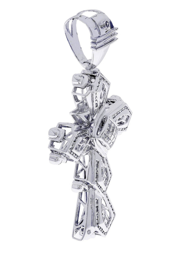 Diamond Cross Pendant| 1.78 Carats| 33.09 Grams