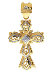 Diamond Cross Pendant| 2.55 Carats| 32.98 Grams