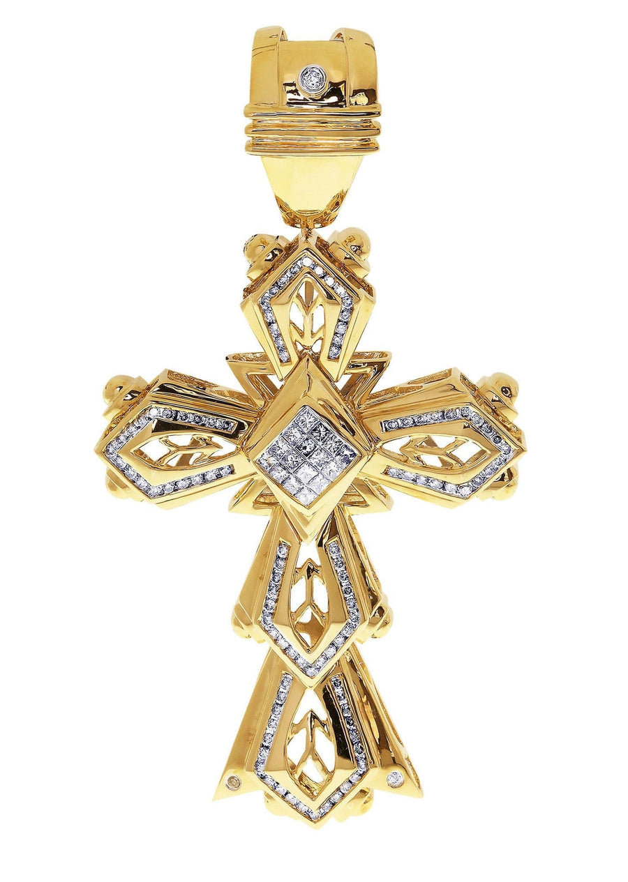 Diamond Cross Pendant| 2.55 Carats| 32.98 Grams