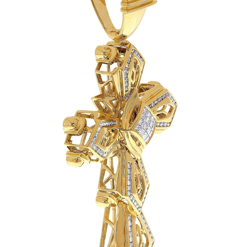 Diamond Cross Pendant| 2.55 Carats| 32.98 Grams