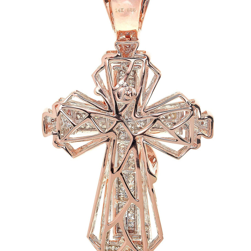 Diamond Cross Pendant| 3.02 Carats| 24.46 Grams
