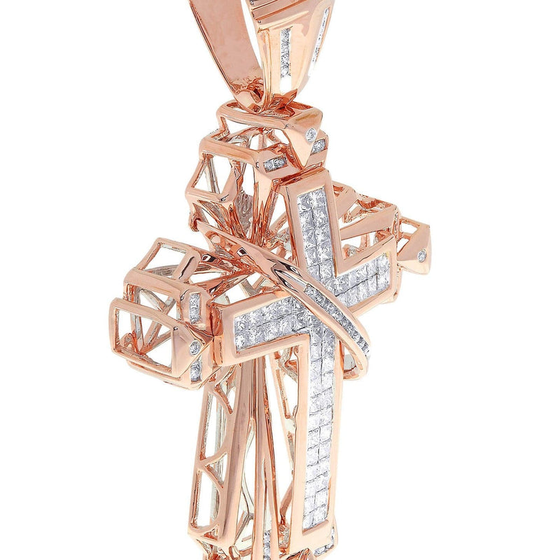 Diamond Cross Pendant| 3.02 Carats| 24.46 Grams