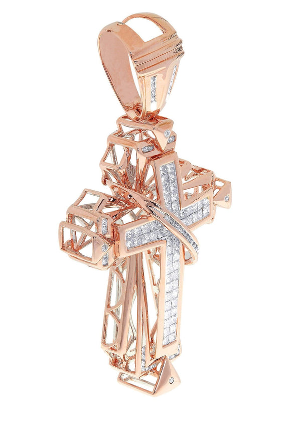 Diamond Cross Pendant| 3.02 Carats| 24.46 Grams