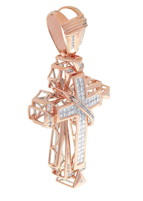Diamond Cross Pendant| 3.02 Carats| 24.46 Grams