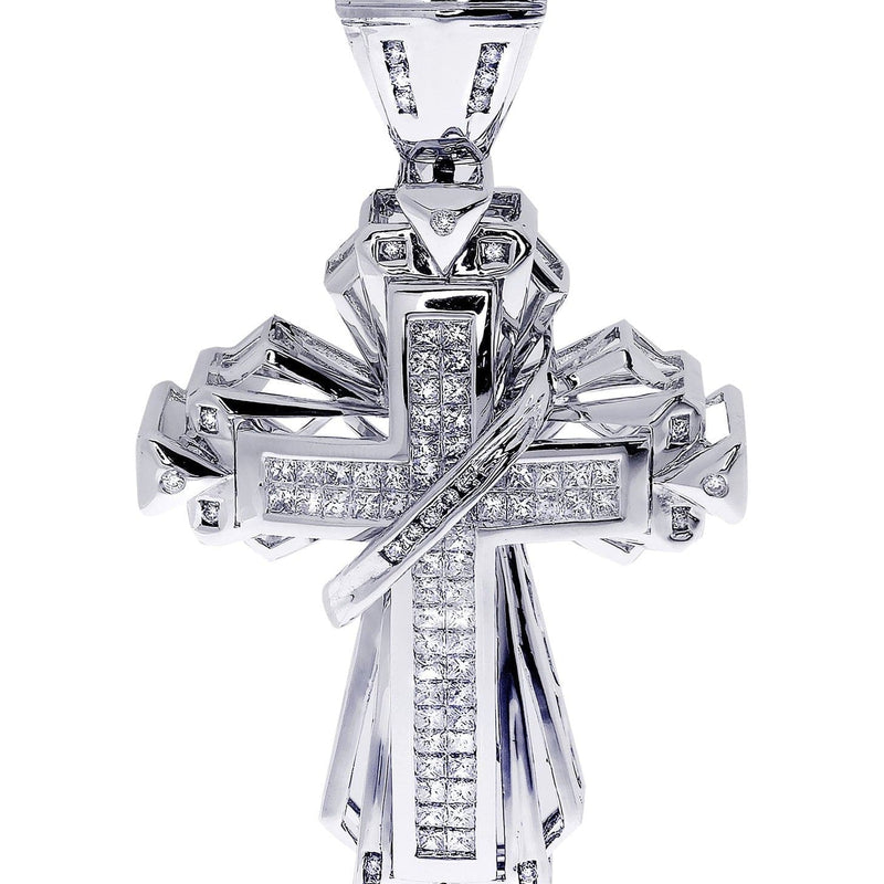 Diamond Cross Pendant| 2.66 Carats| 24.59 Grams