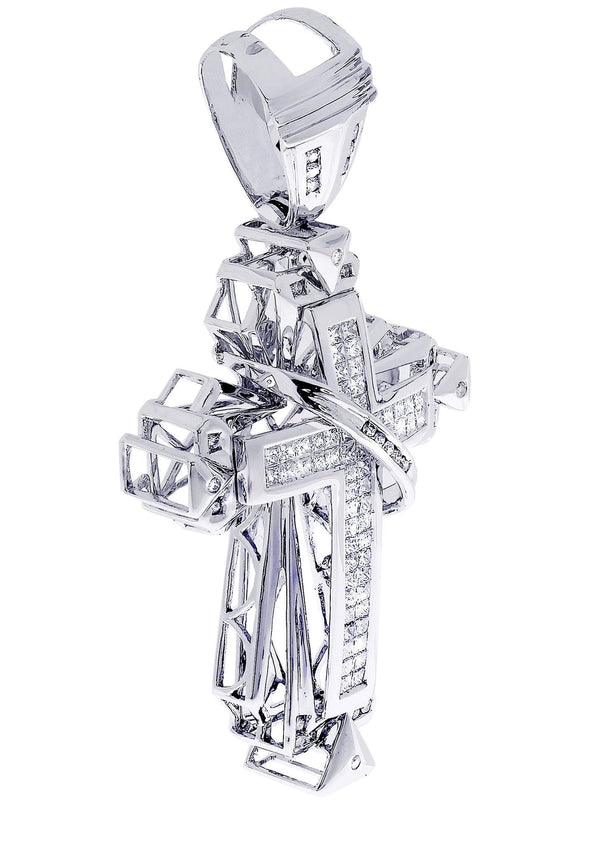 Diamond Cross Pendant| 2.66 Carats| 24.59 Grams