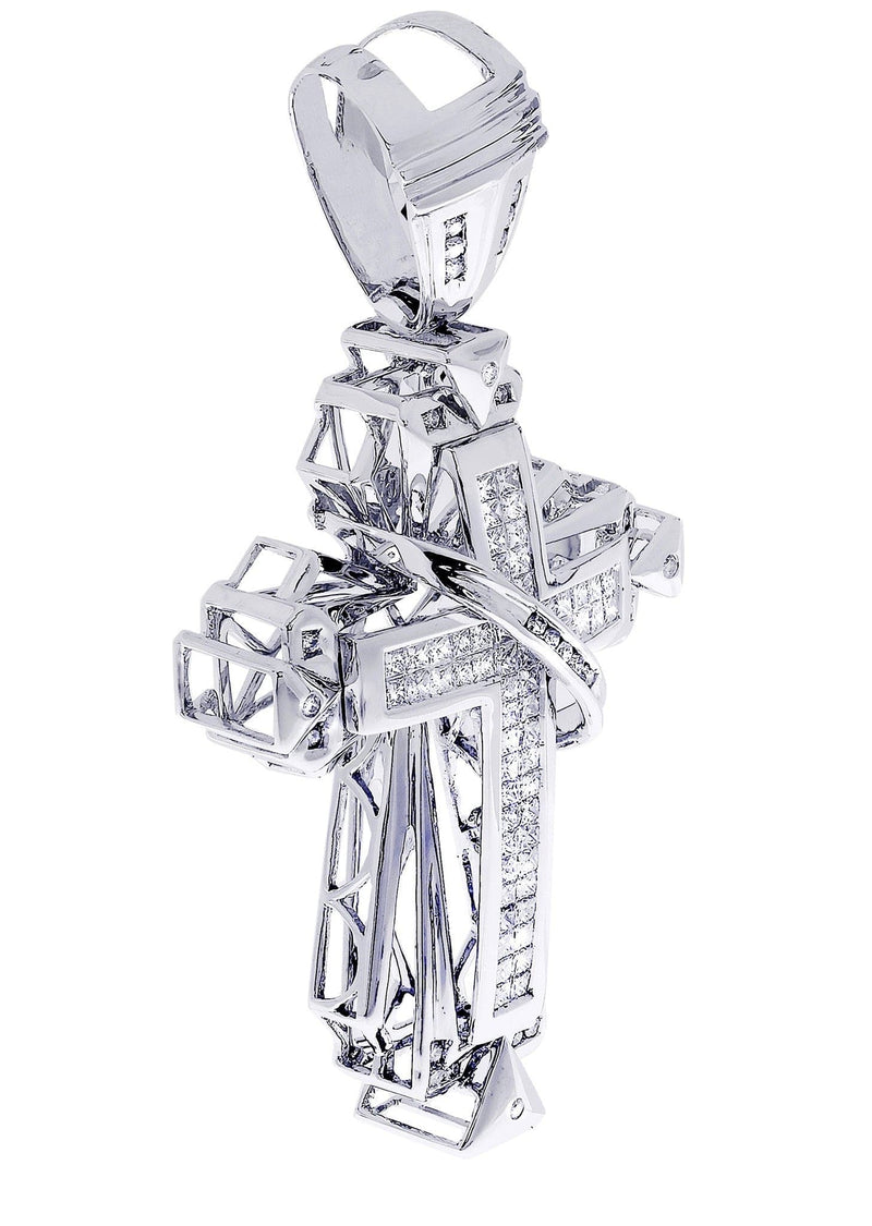 Diamond Cross Pendant| 2.66 Carats| 24.59 Grams