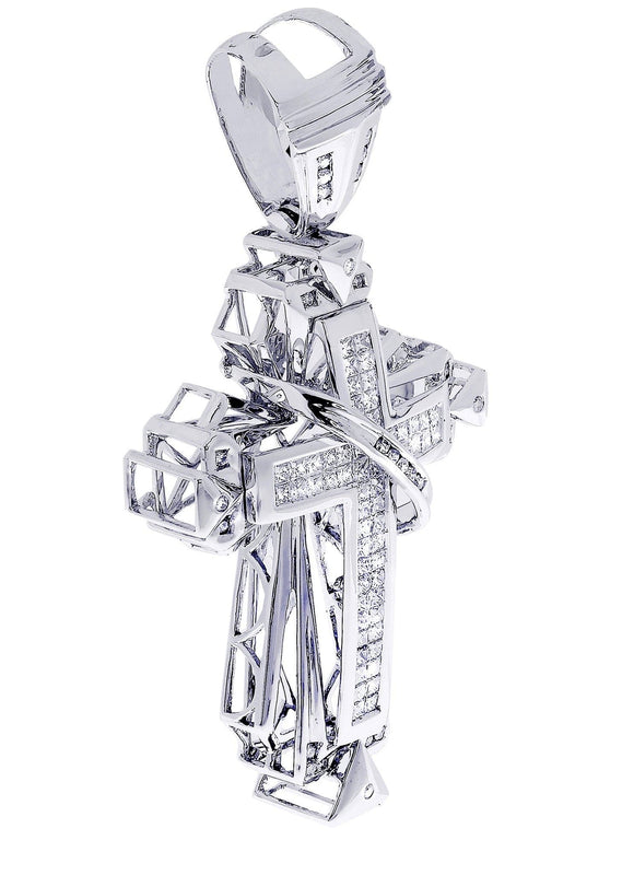 Diamond Cross Pendant| 2.66 Carats| 24.59 Grams
