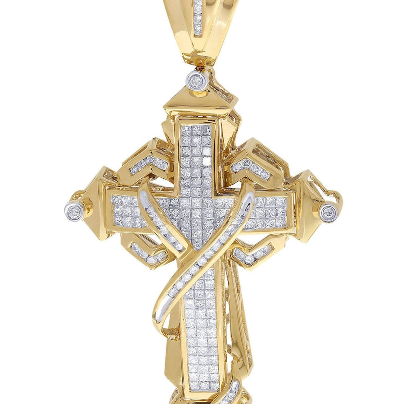 Diamond Cross Pendant| 2.71 Carats| 19.95 Grams