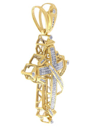 Diamond Cross Pendant | 2.71 Carats| 19.95 Grams