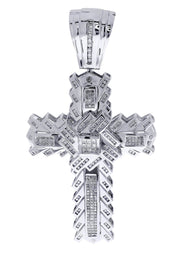 Diamond Cross Pendant| 2.56 Carats| 32.95 Grams