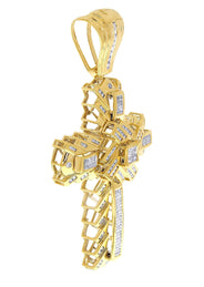 Diamond Cross Pendant| 2.51 Carats| 34.83 Grams
