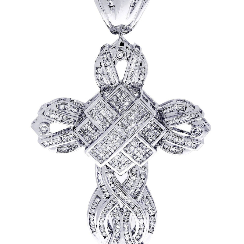 Diamond Cross Pendant| 3.26 Carats| 23.84 Grams