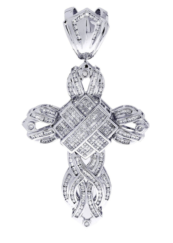 Diamond Cross Pendant| 3.26 Carats| 23.84 Grams