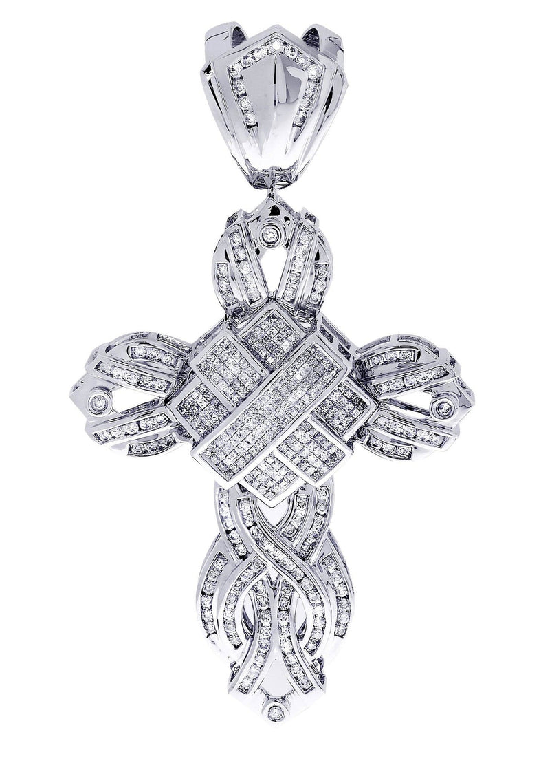 Diamond Cross Pendant| 3.26 Carats| 23.84 Grams