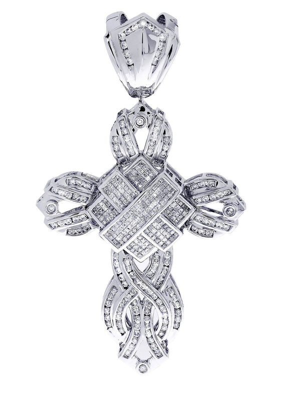 Diamond Cross Pendant| 3.26 Carats| 23.84 Grams