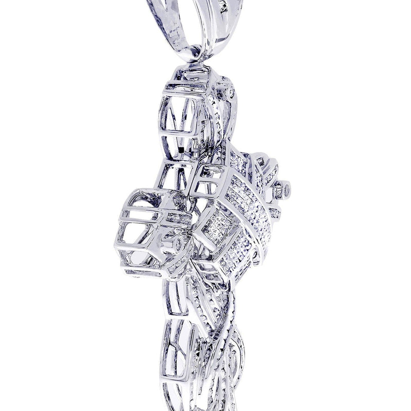 Diamond Cross Pendant| 3.26 Carats| 23.84 Grams