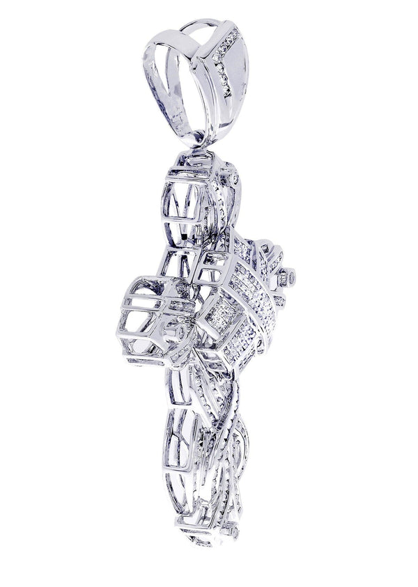 Diamond Cross Pendant| 3.26 Carats| 23.84 Grams