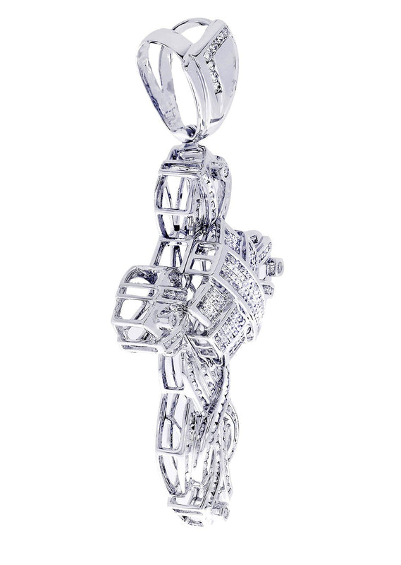 Diamond Cross Pendant| 3.26 Carats| 23.84 Grams