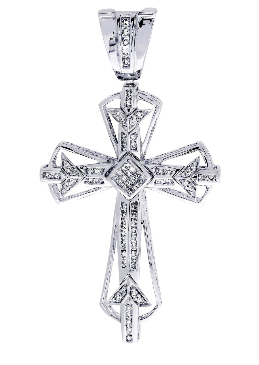 Diamond Cross Pendant| 0.93 Carats| 17.74 Grams