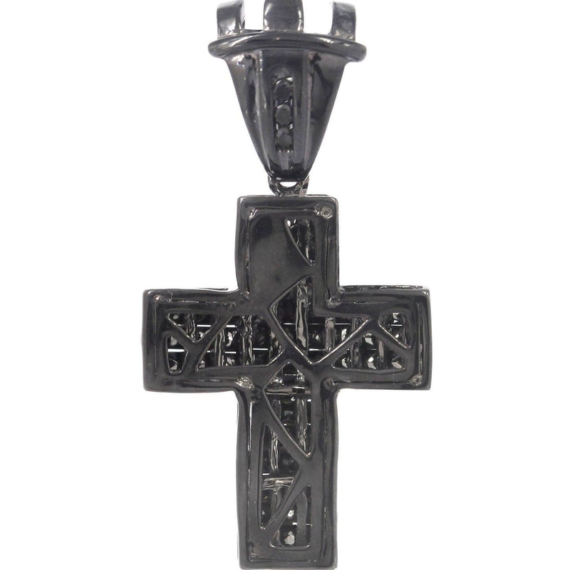 Black Diamond Cross Pendant | 1.45 Carats | 4.48 Grams