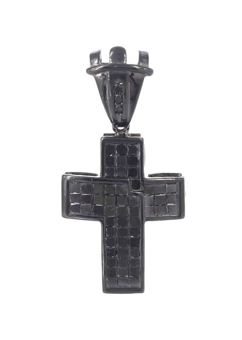 Black Diamond Cross Pendant | 1.45 Carats | 4.48 Grams