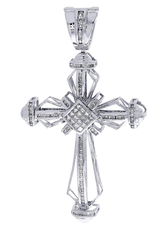 Diamond Cross Pendant| 1.42 Carats| 18.02 Grams