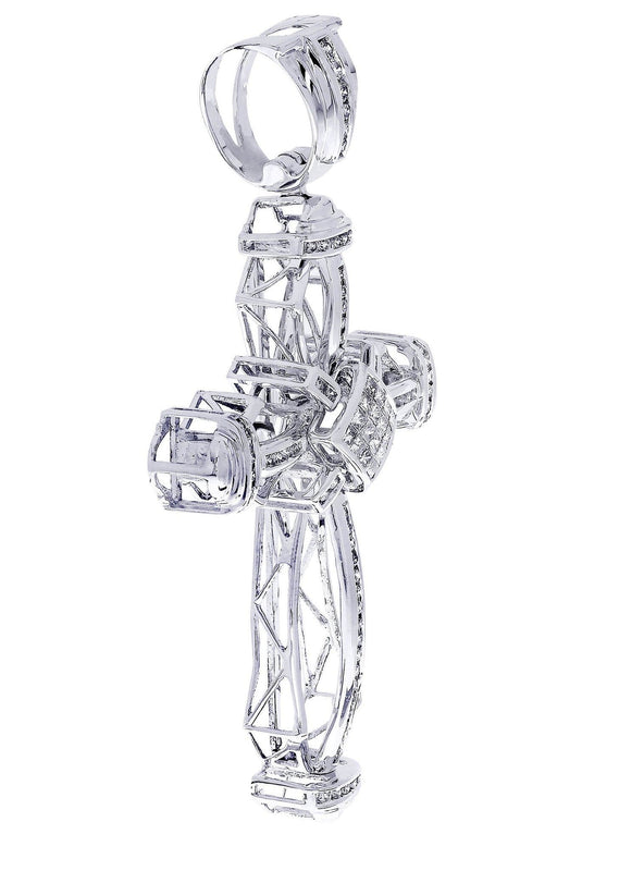 Diamond Cross Pendant| 1.42 Carats| 18.02 Grams