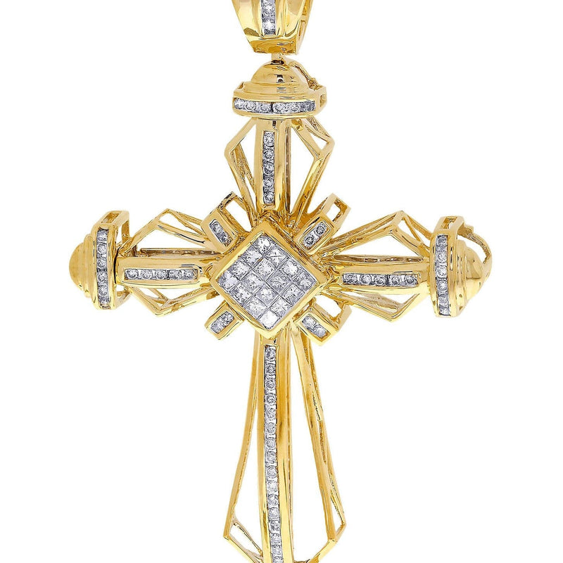 Diamond Cross Pendant| 1.36 Carats| 17.73 Grams