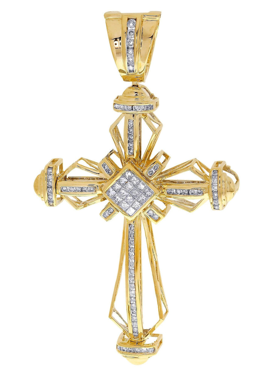 Diamond Cross Pendant| 1.36 Carats| 17.73 Grams
