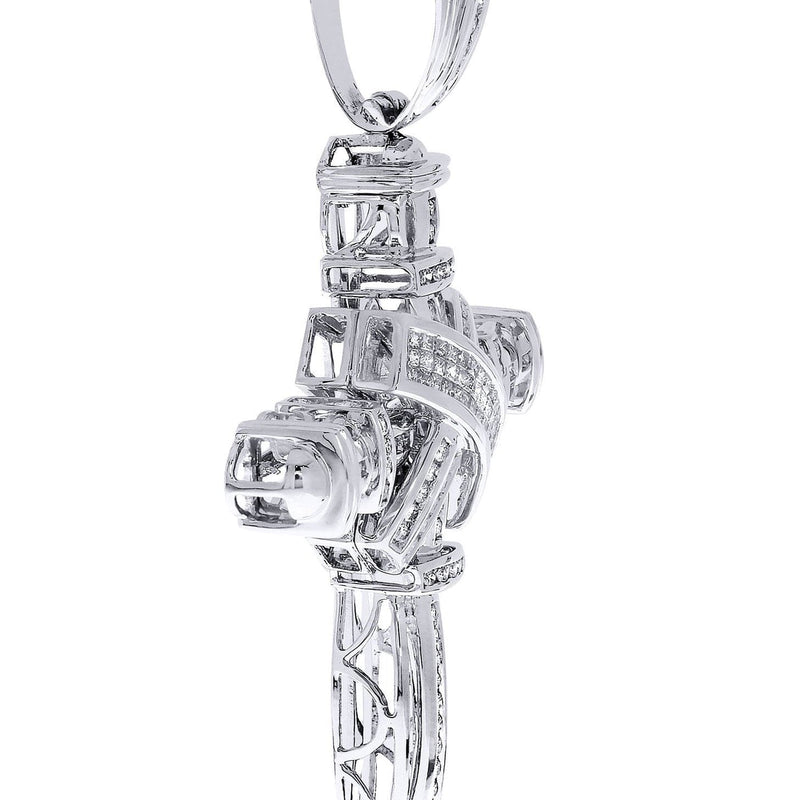 Diamond Cross Pendant| 1.93 Carats| 23.72 Grams