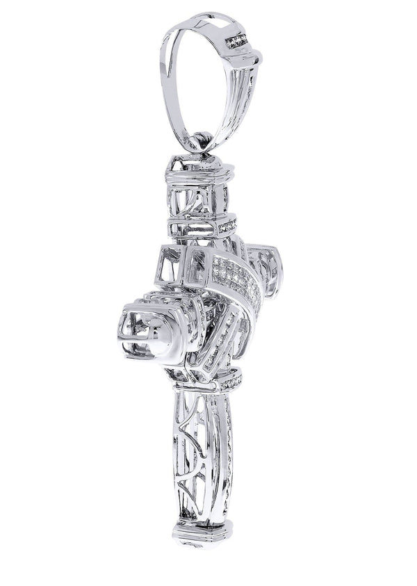 Diamond Cross Pendant| 1.93 Carats| 23.72 Grams