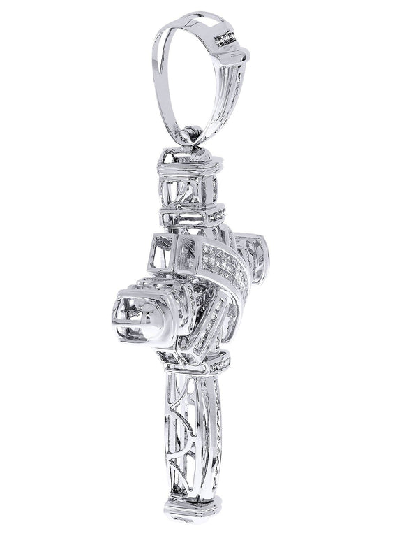 Diamond Cross Pendant| 1.93 Carats| 23.72 Grams