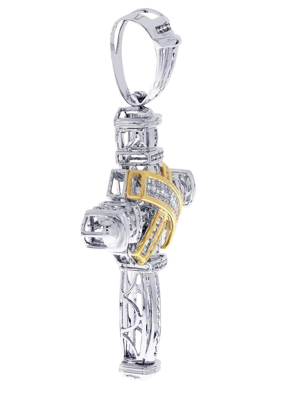 Diamond Cross Pendant| 1.84 Carats| 23.51 Grams
