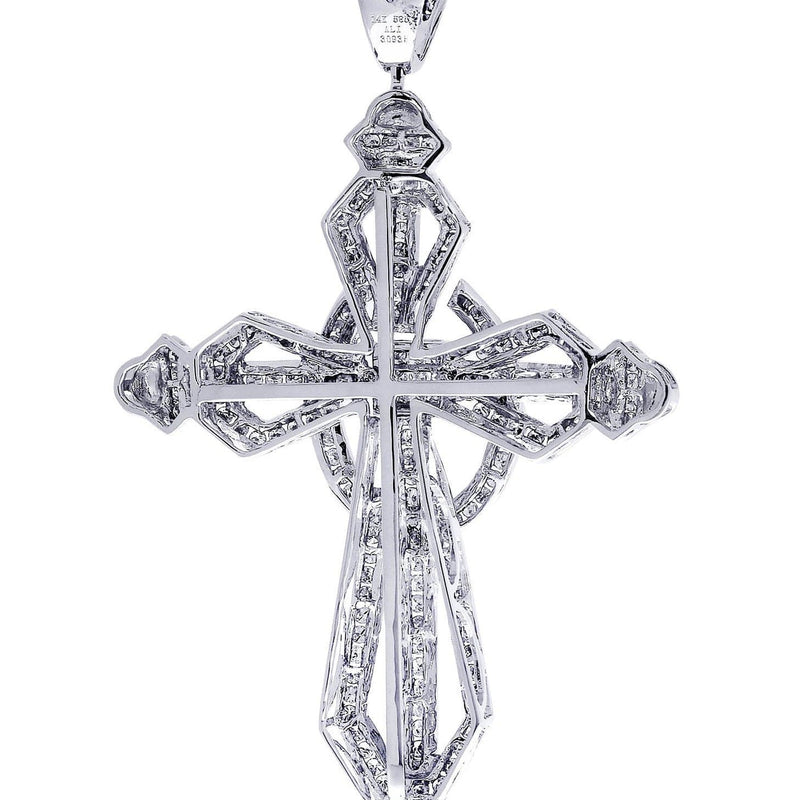 Diamond Cross Pendant| 2.91 Carats| 26.13 Grams