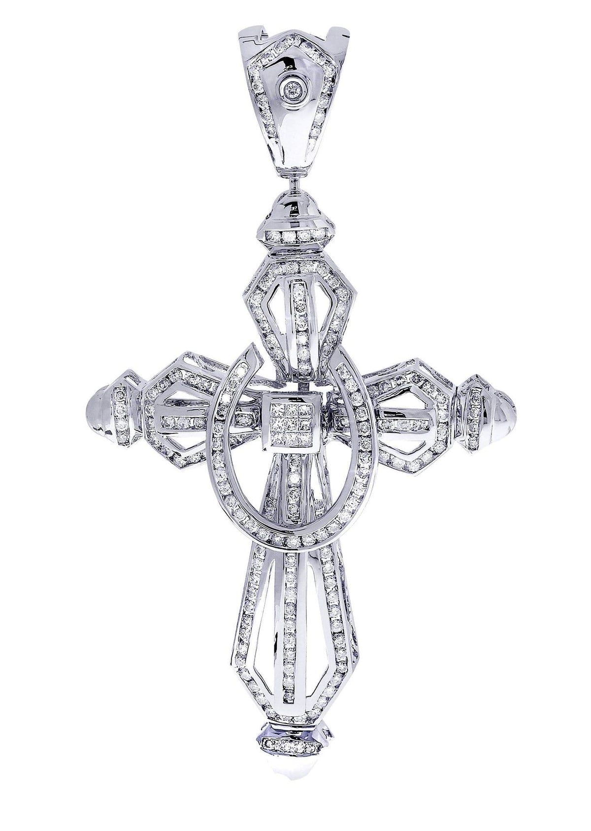 Diamond Cross Pendant| 2.91 Carats| 26.13 Grams