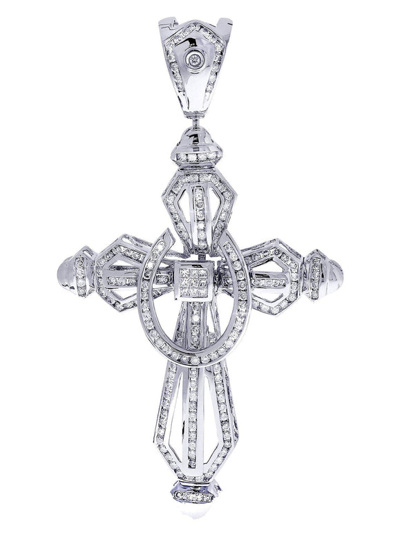 Diamond Cross Pendant| 2.91 Carats| 26.13 Grams