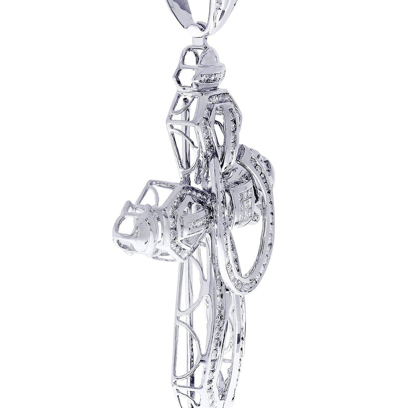 Diamond Cross Pendant| 2.91 Carats| 26.13 Grams