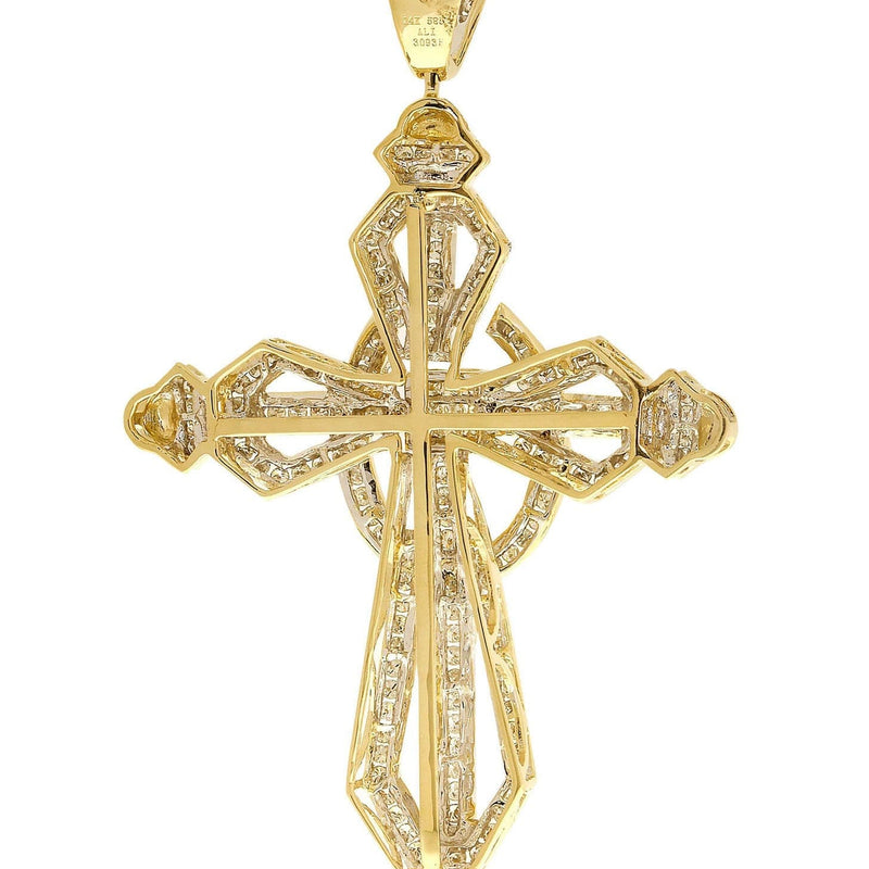 Diamond Cross Pendant| 3.61 Carats| 24.73 Grams
