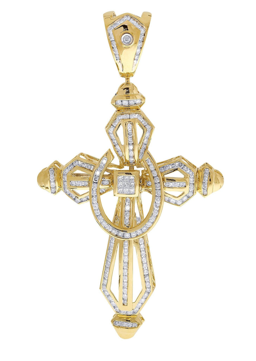 Diamond Cross Pendant| 3.61 Carats| 24.73 Grams