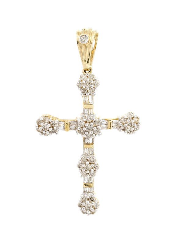 Diamond Cross Pendant | 0.87 Carats | 2.92 Grams