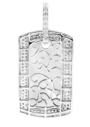 Diamond Dog Tag Pendant | 14.21 Grams | 2.21 Carats