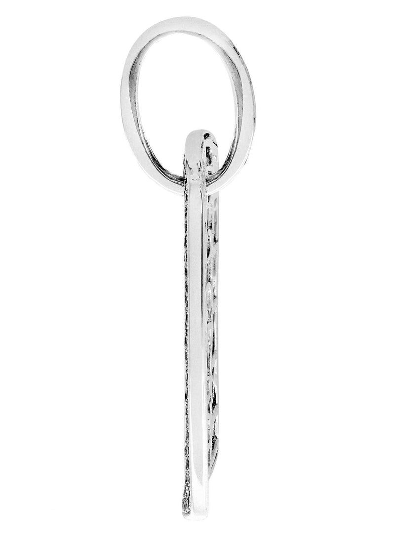 Diamond Dog Tag Pendant | 14.21 Grams | 2.21 Carats